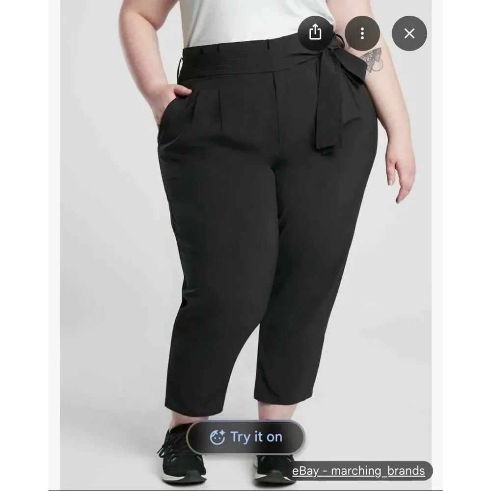 Athletea skyline pant ll navy blue plus size 24